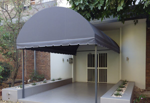 Fixed dome awning